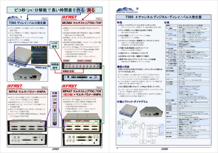 ピコ秒（ps）分解能で長い時間差を測る