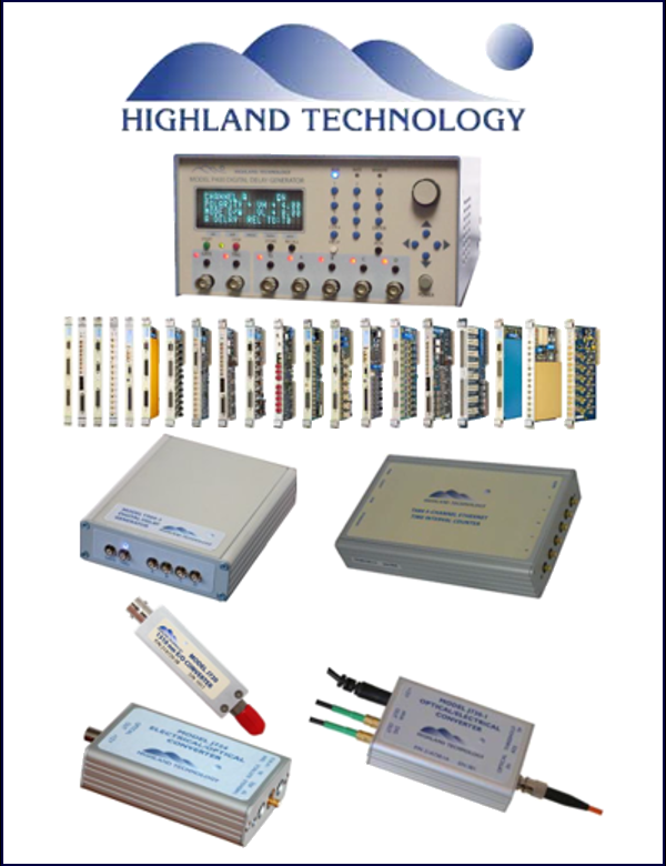 ディレイ／パルス発生器：Highland Technology社